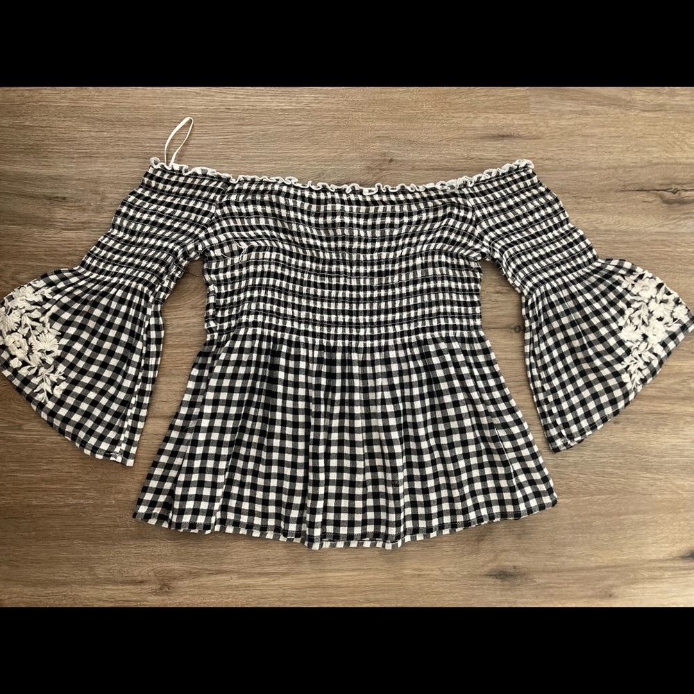 Off The Shoulder Smocked Top